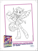 Twilight Sparkle Rainbow Rocks coloring page