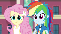 Rainbow and Fluttershy listening to Twilight EG2