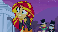 Sunset Shimmer squirming angrily EG