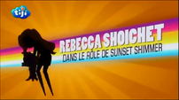 My Little Pony Equestria Girls Rainbow Rocks "Rebecca Shoichet as Sunset Shimmer" Credit - French