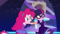 Pinkie pushes Twilight toward Rosette EGDS38