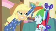 Rainbow taunting Applejack EG2