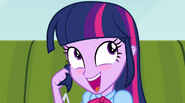 Twilight blushing when Flash Sentry is mentioned EG2