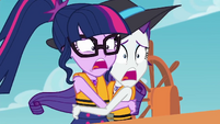 Twilight and Rarity screaming in terror EGDS18