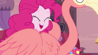 Pinkie Pie dressed as a flamingo again EGDS3