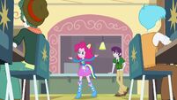 Pinkie Pie singing in lunch room