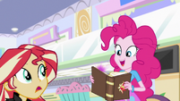 Pinkie picks up Sunset Shimmer's journal EGS3