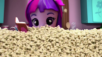 Twilight Sparkle buried in popcorn EGM2