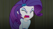 Rarity shouting "I wish I'd never agreed to be in it!" EG2