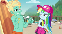 Zephyr Breeze asking Rainbow Dash EGDS19