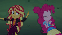 Pinkie Pie hungrily licking her lips EGSBP