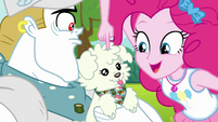 Pinkie Pie poking Wooyoo's head EGDS51