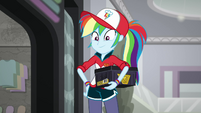 Rainbow Dash smiling at Sunset Shimmer SS16
