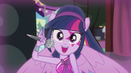 Twilight holding a microphone EG2