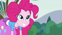 Pinkie Pie levitating upward EG3