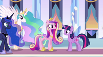 Princesses in the Empire throne room EG