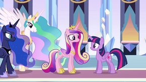 Princesses in the Empire throne room EG