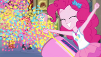 Pinkie fires confetti from her party cannon EGDS51