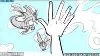 EG3 animatic - Sunset's hand waves over the clouds