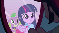 Twilight and Spike in the mirror EG