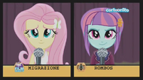 Friendship Games Fluttershy and Sunny Flare in spelling bee - Italian
