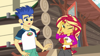 Flash Sentry surprised to see Sunset Shimmer EG4