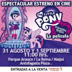 Equestria Girls en Cine Hoyts