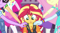 Sunset Shimmer's geode glowing EGFF