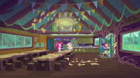Camp Everfree mess hall covered in dough EG4