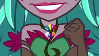 Close-up on Gloriosa Daisy's sinister grin EG4