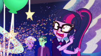 Twilight shocked by blast of confetti EGDS38