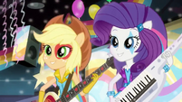 Applejack and Rarity singing EG2