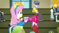 Fluttershy tapping the megaphone SS4