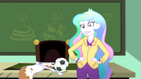 Principal Celestia resuming her class lesson SS8