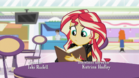 Sunset Shimmer nearing the end of her journal EGS3