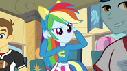 Rainbow Dash putting ears on EG