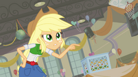 Applejack's warning "think twice about that" EG