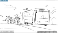 EG3 animatic - Crystal Prep buses drive away