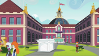 Canterlot High School exterior shot EGS3