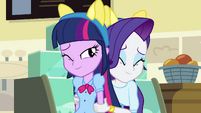 Rarity hugging Twilight EG