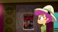 Scootaloo looks at the movie poster SS11