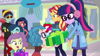 Sunset and Twilight giving out presents EGHU