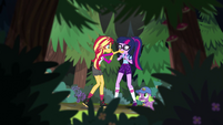 Sunset tells Twilight to keep her voice down EG4