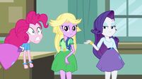 Rarity dismisses Pinkie Pie