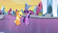 Twilight walking with Applejack EG