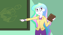 Principal Celestia hears the P.A. system SS8