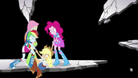 Rainbow and Pinkie save Applejack from falling EGS3