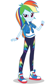 Rainbow dash top girl