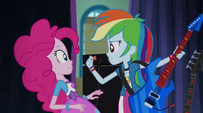 "And what was with the confetti, Pinkie Pie? How am I supposed to shred if there's paper stuck in my frets?!"