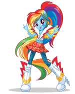 Rainbow Dash EG Rockified artwork